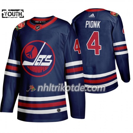 Winnipeg Jets Trikot Neal Pionk 4 Adidas 2019 Heritage Classic Navy Authentic - Kinder